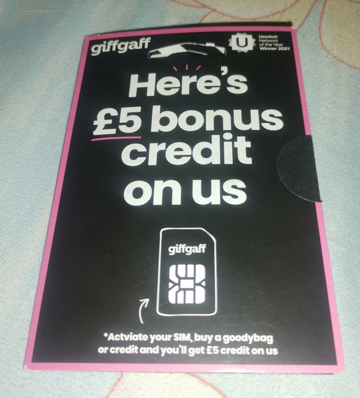 Giffgaff UK SIM card - Image 4